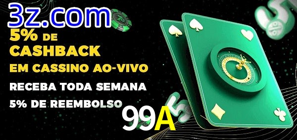 Promoções do cassino ao Vivo 99A